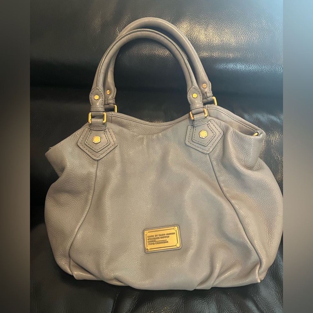 Marc By Marc Jacobs Gray Leather classic Q Fran Tote Bag